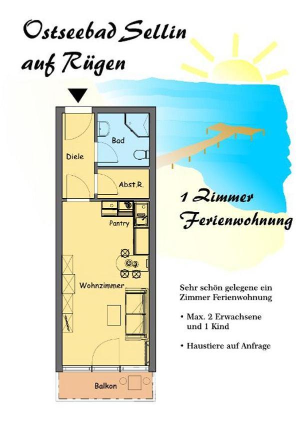 Ostseebad Sellin Auf Ruegen Apartment Im Haus Baltic 1 Og Экстерьер фото